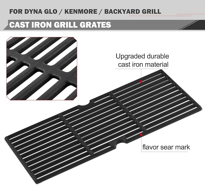DGH474CRP DGF493BNP Grill Grates Replacement Parts for Dyna Glo Grill Parts DGB495SDP-D Kenmore Grill Grates Parts 146.23678310 Backyard Grill Replacement Parts BY13-101-001-12 Cooking Grates Parts