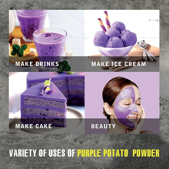 PURPLE POTATO POWDER 5.29 oz (150g) VIETFARMFOOD: Pure freeze-dried vegetable powder, made from real vegetables with no added sugar - Perfect for daily nutrition to keep your body full of vitality