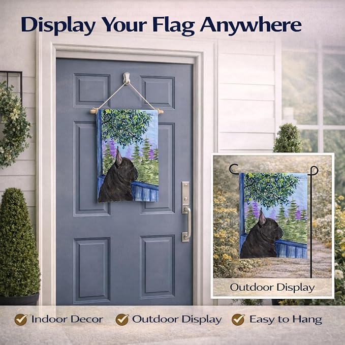 Caroline's Treasures SS8675GF French Bulldog Garden Flag Mailbox Flag Decorative Yard Flag Banner Outside Patio Artwork Yard Flower Beds, Garden Size, Multicolor