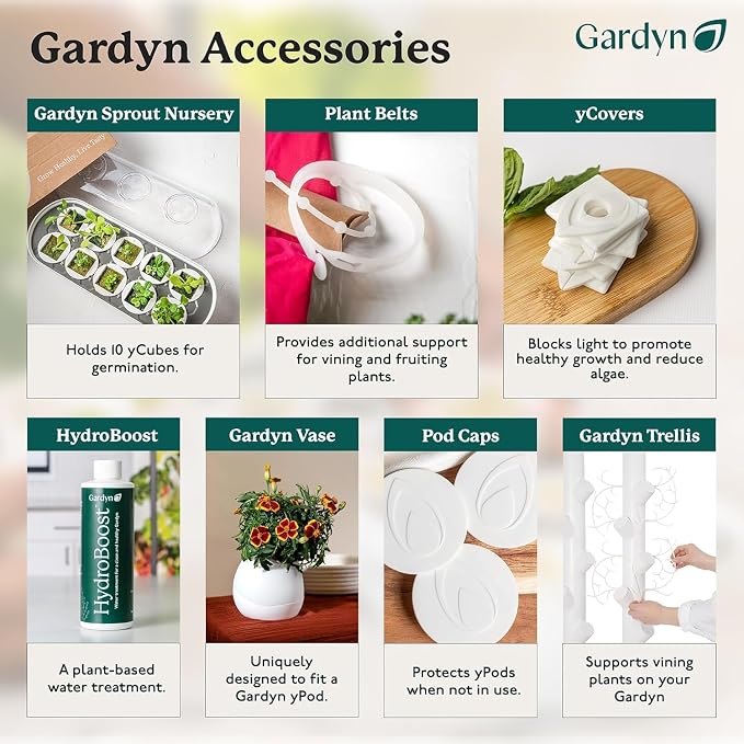 Gardyn Studio Dolly - Rolling Cart for Hydroponics System | Makes your hydroponics growing system kit & indoor garden tower mobile, move throughout home while protecting floors