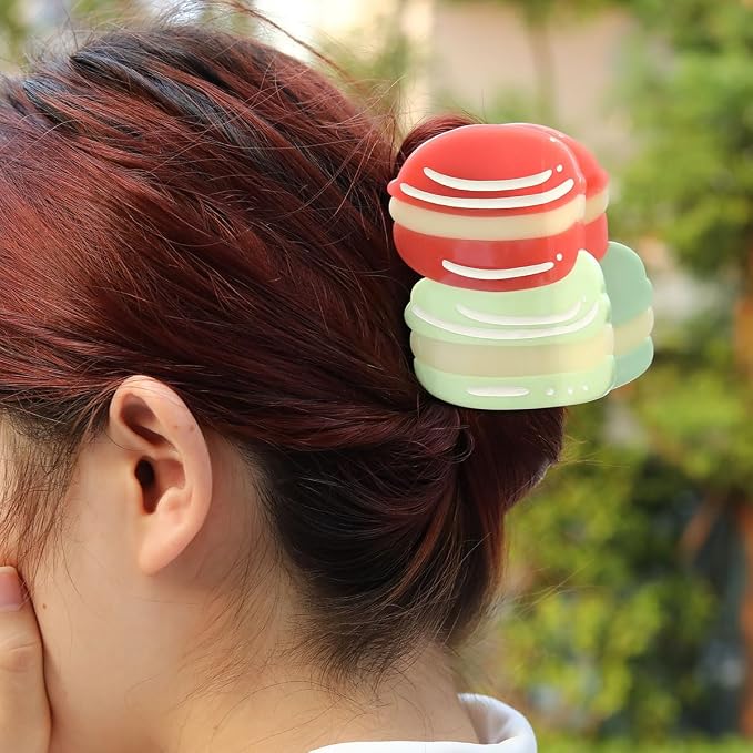 Personalized London Icon Macaron Hair Calw Clip,Fun Acetate Hair Claw for Women Girls Hair Accessories Gift