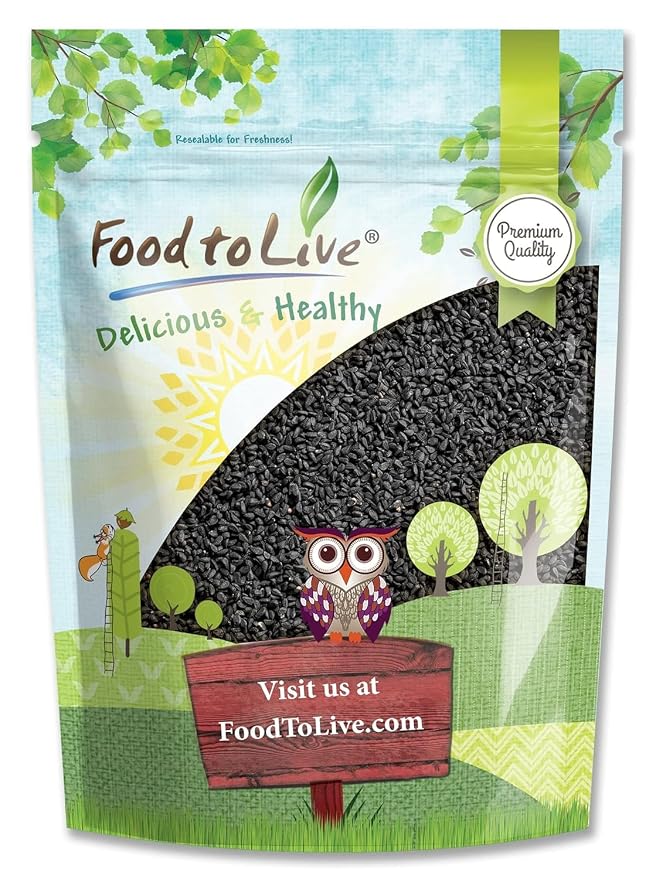 Food to Live - Black Cumin Seeds, 2 Pounds – Whole Raw Seeds, Bulk Spice, Vegan. High in Iron, Calcium and Magnesium. Pairs well with Vegetables