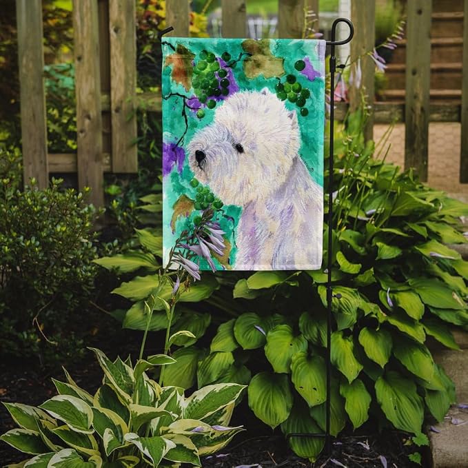 Caroline's Treasures SS1064GF Westie Garden Flag Mailbox Flag Decorative Yard Flag Banner Outside Patio Artwork Yard Flower Beds, Garden Size, Multicolor