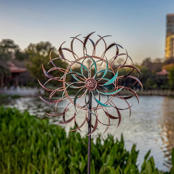 Stargarden Wind Spinners Outdoor, Metal Large Wind Sculptures | 360 Degrees Kinetic Wind Sculptures& Spinners Yard Art Outdoor Garden Decor