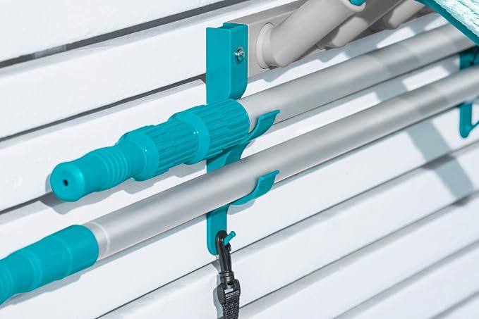 Bestway Storage for pool accessories: landing nets, brushes, vacuum cleaners, etc. Attachment hooks or screws