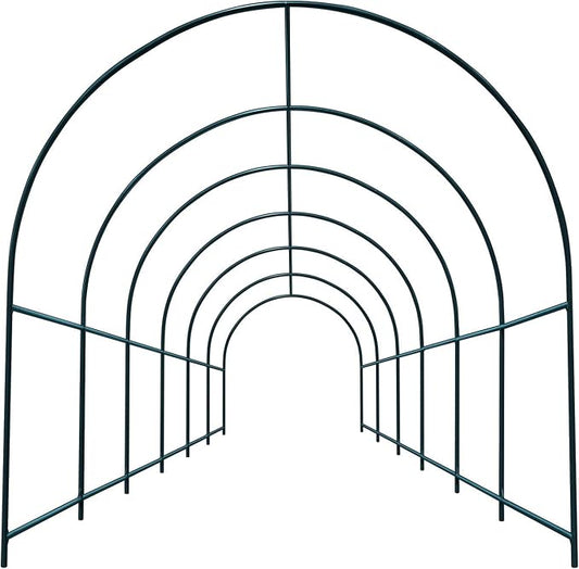 Greenhouse Replacement Frame for Outdoor Larger Hot Garden House, Support Arch Arbor for Climbing Plants/Vegetables/Flowers (19.6'x 7' x 7.2')