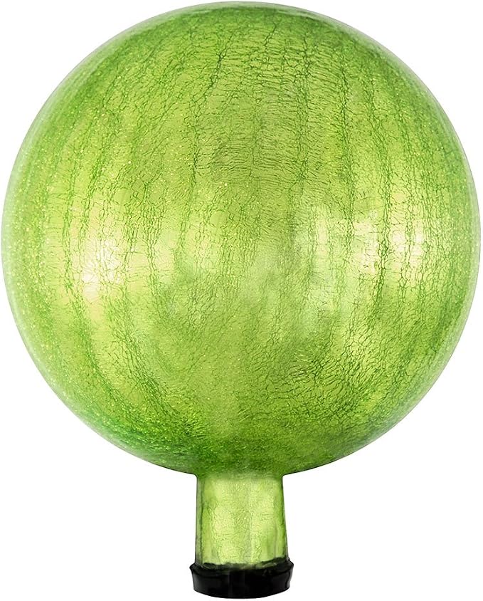 Achla Designs G10-FG-C Gazing, Fern Green 10 inch Glass Garden Globe Ball Sphere, 10