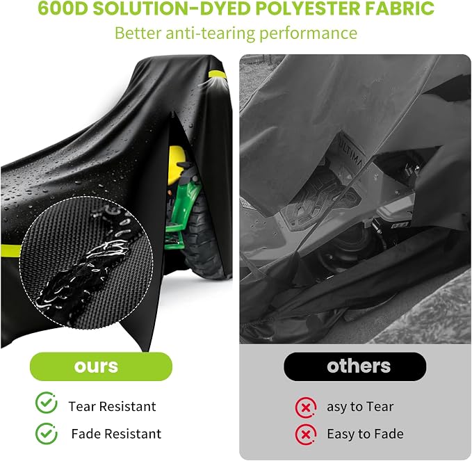 Tractor Cover for John Deere, Kubota, and New Holland - 600D Oxford Fabric for Snow, Rain and Dust Protection - Heavy Duty Tractors Cover with With Zipper & Air Vent. （149 L x 76 W x 86 H in）