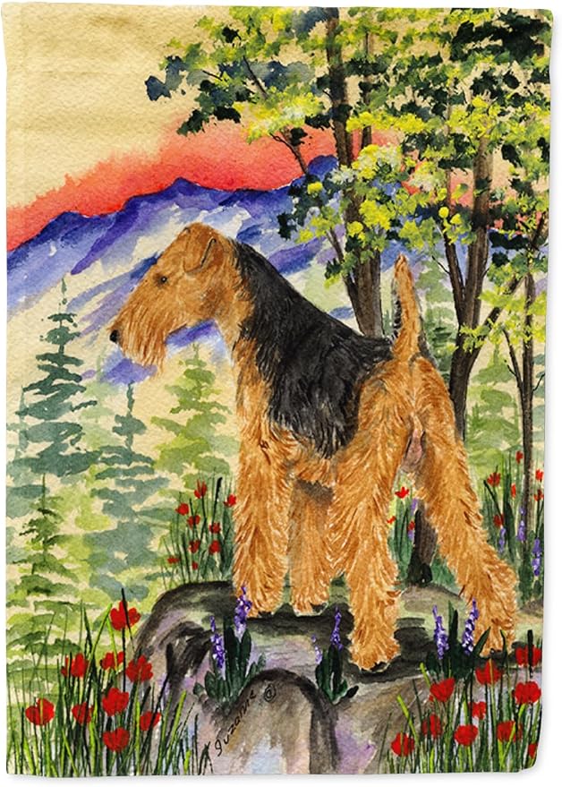 Caroline's Treasures SS8228GF Lakeland Terrier Garden Flag Mailbox Flag Decorative Yard Flag Banner Outside Patio Artwork Yard Flower Beds, Garden Size, Multicolor