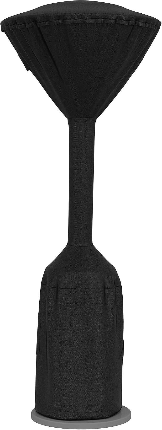 Amazon Basics Outdoor Round Stand Up Patio Heater Cover, Wind-Resistant, Snow-Resistant, Water-Resistant, Black, 36" x 18.5" x 95"