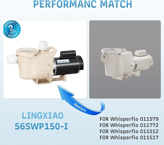 1.5 HP Pool Pump, 6815 GPH High Flow Self Primming Pool Pump Inground, 115V/230V, Low Noise Swimming Pool Pump In/Above Ground with Filter Basket and 2"/1.5" Fittings