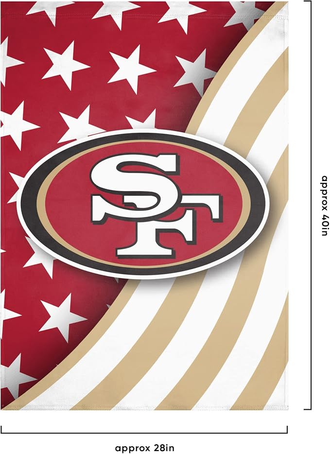 NFL Double Sided Team Logo Vertical Flag (40" x 28")