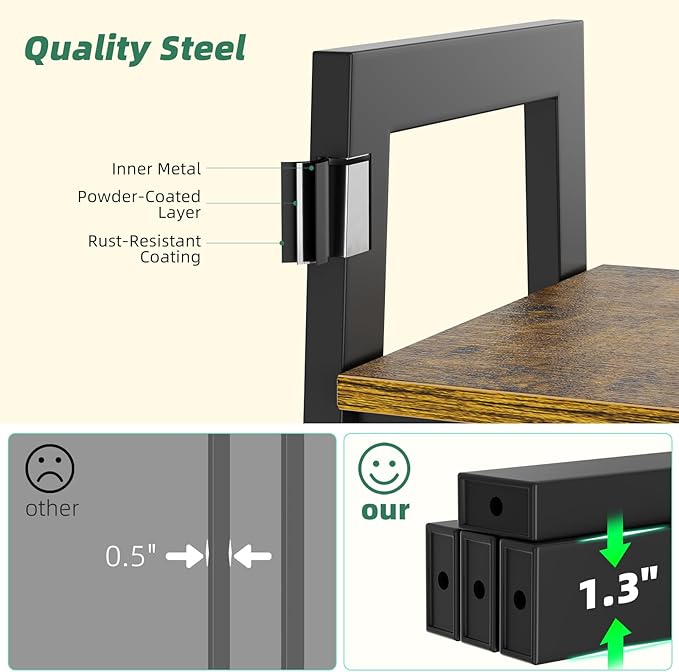 Simple Trending 4-Tier Tall Metal Plant Stand with Grow Light, Heavy Duty Ladder Shelf for Indoor Plants, Flower Planter Display Holder for Bedroom Balcony Patio Decor, Black