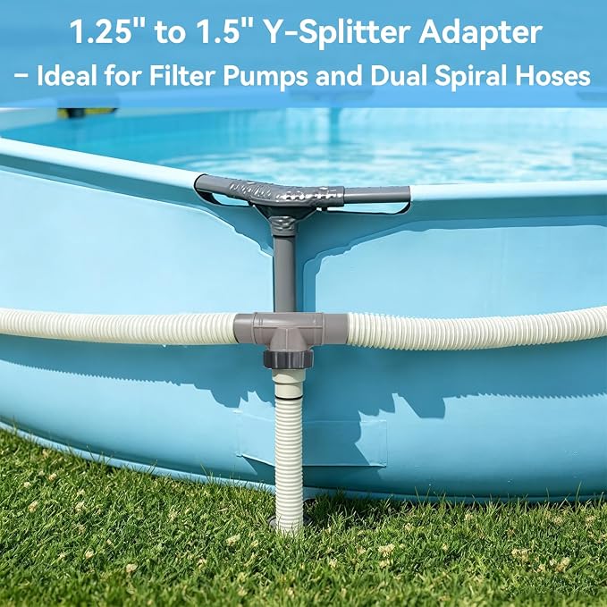 Pool Hose Connector, 1.25 to 1.5 Pool Hose Adapter,for Filter Pumps and Above Ground Pool Drain Adapter