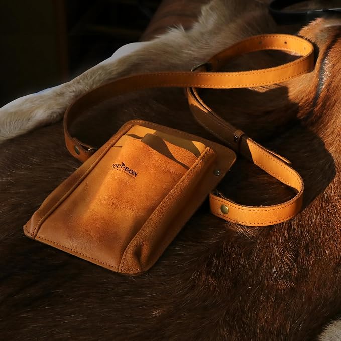 Leather Multi-Way Florist Tool Pouch - 4 Pocket Waist Shoulder Gardener Bag | 4 in 1 Organized Holder, Versatile Waist/Crossbody Carry,Adjustable Strap, Wearable Utility Pouches, Handy Cell Phone Holster