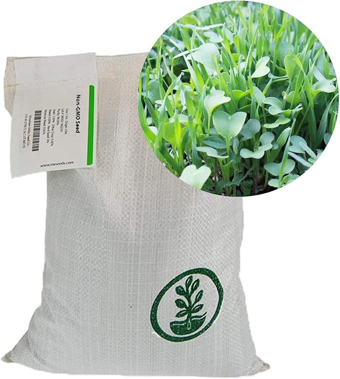 Mountain Valley Seed Co No-Till Farm and Garden Cover Crop Mix Seeds | 25 Lbs Bulk - Blend of Gardening Cover Crop Seeds: Hairy Vetch, Daikon Radish, Forage Collards, Triticale, More