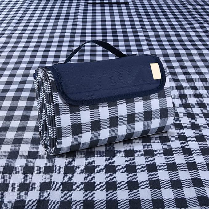 RUIBOLU Large Picnic Blanket Beach Blankets, 80''x60'' Picnic Mat Waterproof Sand Proof Foldable Portable for Outdoor Camping Hiking Travel Grass Park Music Festival Lawn Mats