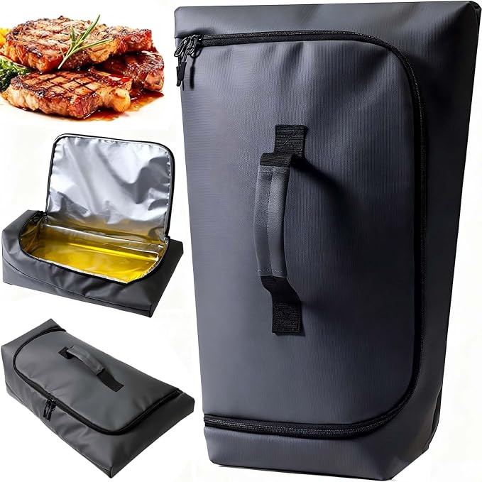 270° Opening BBQ Blanket for Resting Meat, Insulated Leak-Proof Meat Resting Bag for Briskets, Father's Day Birthday Gift for Men Dad Husband, Smoker Grilling Accessories for Camping Kitchen Party