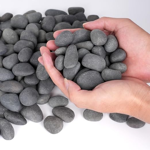 20 lbs Rocks for Outdoor Landscaping, 0.4-1 inch Aquarium Rocks for Fish Tank, Natural Decorative Garden Stone for Plants, Flower Pots, Vase, Walkways, Yard