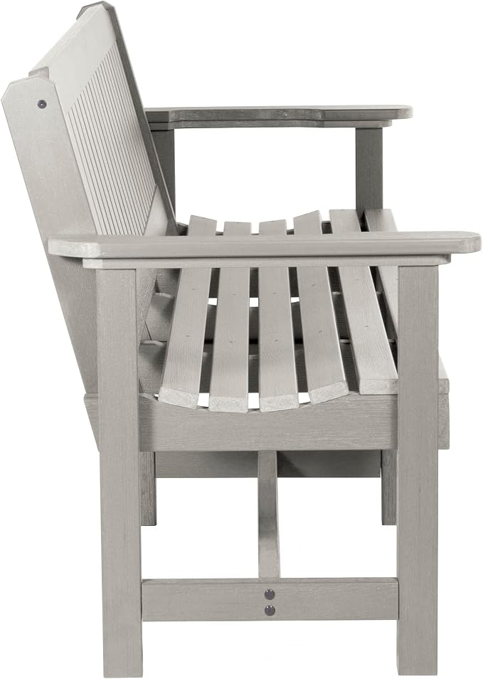 Sequoia Professional Commercial Grade Exeter Garden Bench, 6ft, Harbor Gray
