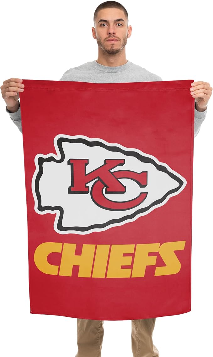 NFL Double Sided Team Logo Vertical Flag (40" x 28")