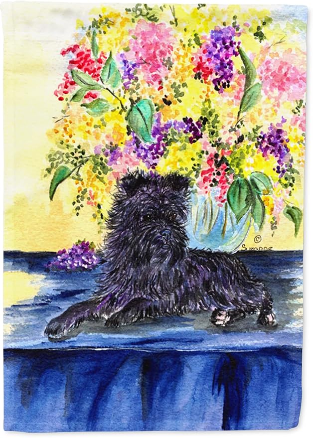 Caroline's Treasures SS8296GF Affenpinscher Garden Flag Mailbox Flag Decorative Yard Flag Banner Outside Patio Artwork Yard Flower Beds, Garden Size, Multicolor