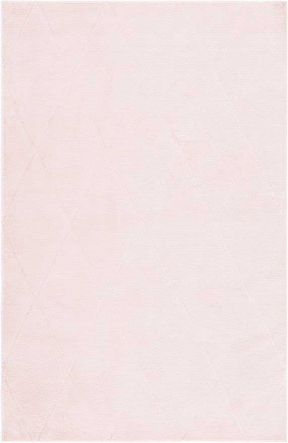 SAFAVIEH Revive Collection Area Rug - 4' x 6', Pink, Transitional Design, Stain Resistant, Ideal for High Traffic Areas in Living Room, Bedroom & Dining Room (REV104U-4)