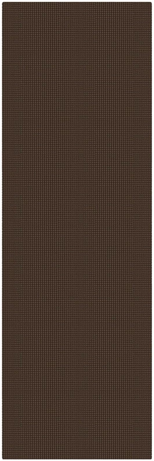 KOZYFLY Cotton Runners for Hallway 2.5'x8', Washable Runner Rug, Woven Non Slip Kitchen Runner, Braided Entryway Rug, Floor Carpet for Foyer, Bedroom, Hall, Brown/Dark Brown