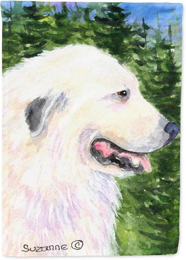 Caroline's Treasures SS8922GF Great Pyrenees Garden Flag Mailbox Flag Decorative Yard Flag Banner Outside Patio Artwork Yard Flower Beds, Garden Size, Multicolor