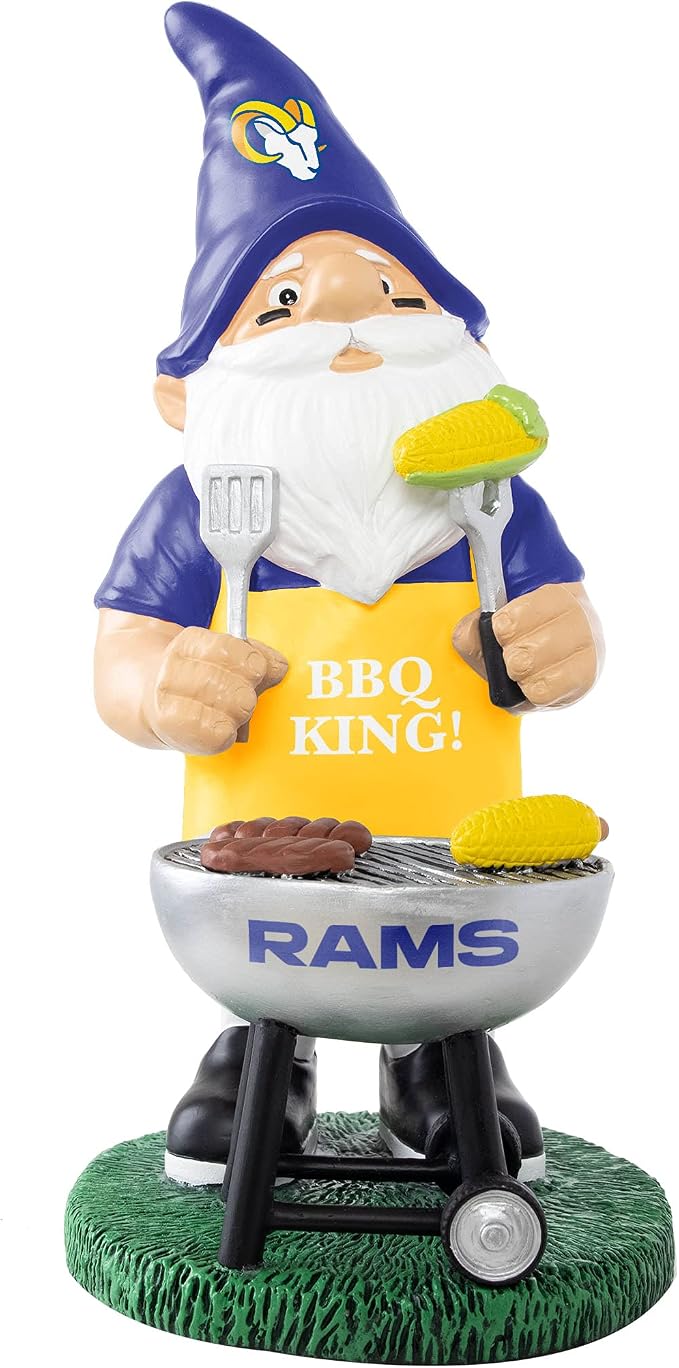 FOCO NFL Unisex-Adult NFL Team Logo Grill Garden Statue Outdoor Gnome 10"