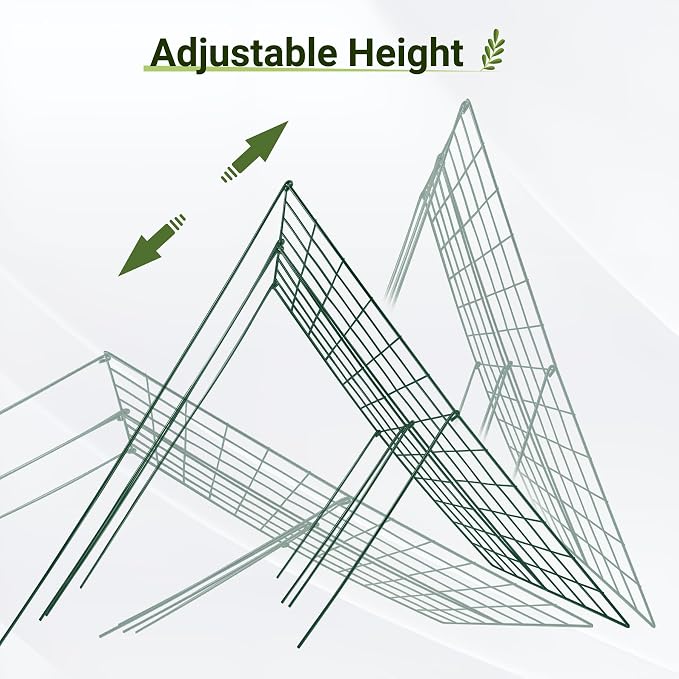 Cucumber Trellis for Garden - 2 Pack, 48" L x 16" W Garden Trellis for Climbing Plants Outdoor with Support Structures, A Frame Trellis for Climbing Vegetables Peas, Vine, Bean