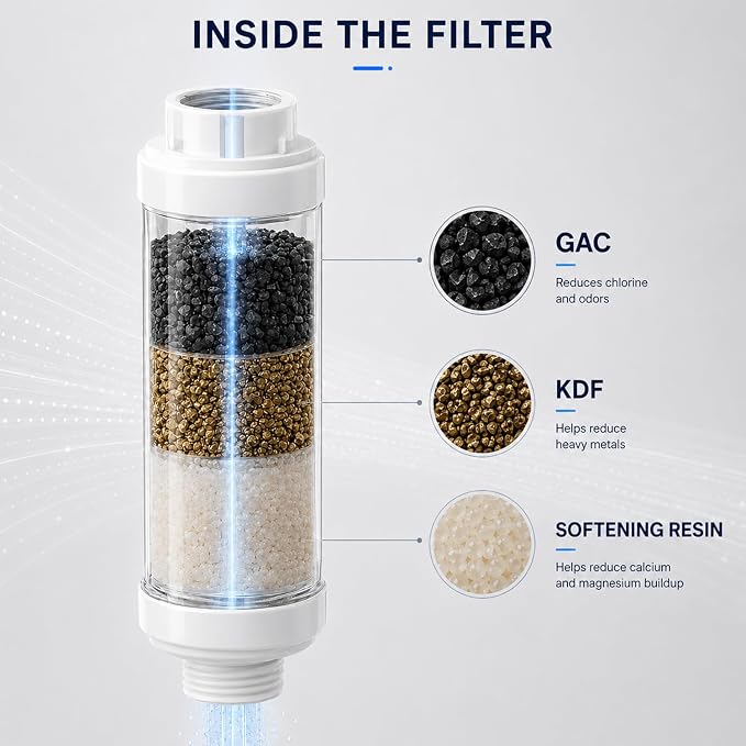 H&G lifestyles Misting System Calcium Inhibitor Filter for Patio Misters Inline Water Filter Effectively Reduce Hard Water Spots, Soften Water, Upgraded Formula
