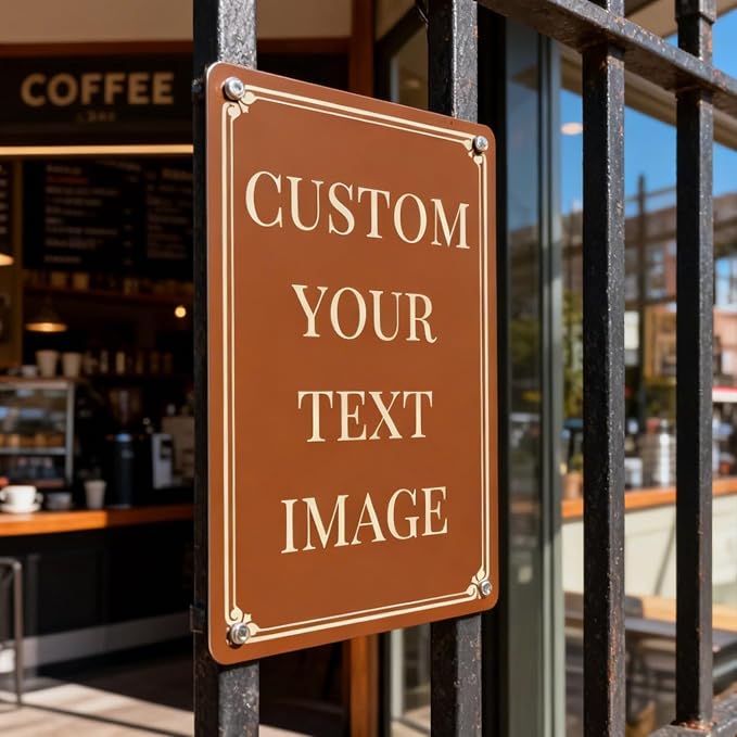 Custom Extra Large Sign Metal Outdoor – 24x30 inch Aluminum with Reflective Option, Single/Double Sided, Rust-Free Weatherproof Fade Resistant