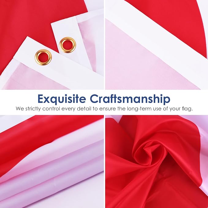AhfuLife Japan Flag Japaneae Flag 3x5 Ft, Large Japaneae National Flags for Outside - Double Side with Brass Eyelets for Olympic Party Decorations, Bar Garden Street Decoration Indoor Outdoor
