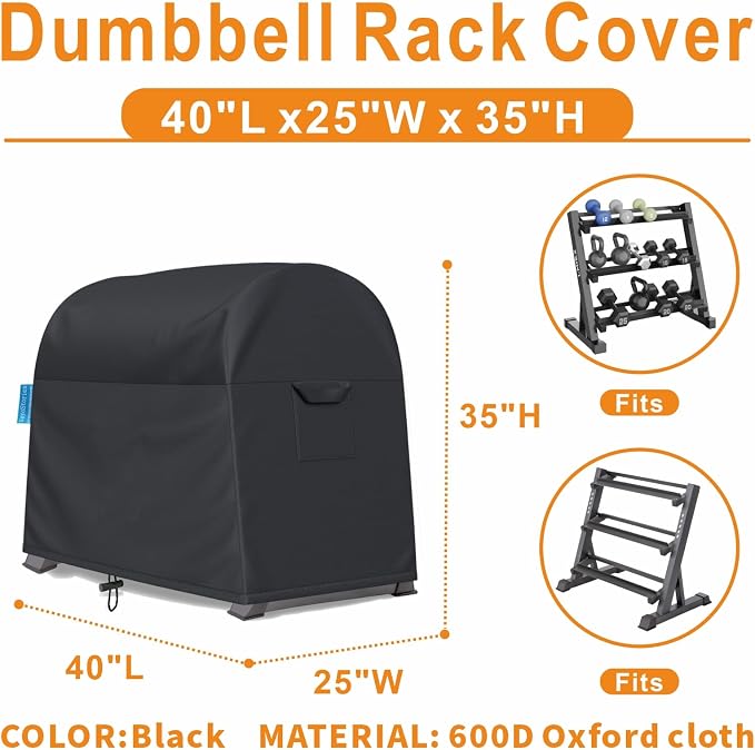 Dumbbell Rack Dust Cover, A-Frame Dumbbell Rack - Waterproof and Dustproof for Home Gym Dumbbell Set Brackets