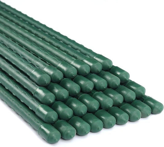 Garden Stakes 72 Inches Steel Plant Stakes Tomato Stakes 6ft Pack of 25