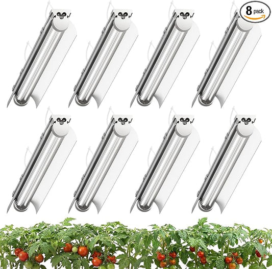 8 Pack LED Grow Light 2FT, 5000K Full Spectrum, 192W(8 x 24W), Linkable Growing Lamp Fixture, T8 Grow Lights for Indoor Plants, Seed Starting, Vegetables
