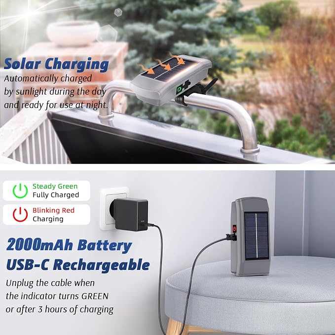 Solar Charging Barbecue Grill Light for Outdoor Grill, Automatic On/Off BBQ Light for Blackstone Griddle Accessories, Grill Accessories for Blackstone Grill, Perfect BBQ Gift for Men Women Him Her