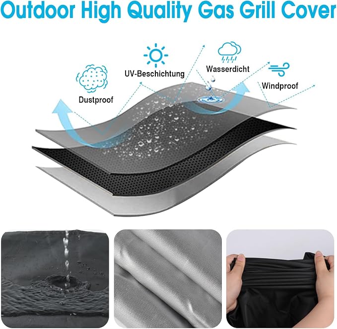 Prep Table Cover for Movable Dining Cart Table, 38inch Outdoor BBQ Cart Cover Bar Tool Cart Covers Cooler Covers - 38"L×27"W×39"H, Black