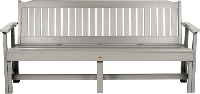 Sequoia Professional Commercial Grade Exeter Garden Bench, 6ft, Harbor Gray
