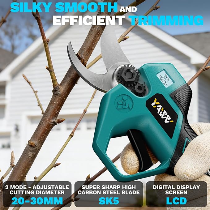 2-In-1 Electric Pruning Shears Set Compatible with Makta 18V Battery, 6.9FT Adjustable Pole Pruner with 1.2" Cut Brushless Electric Branch Cutter for Gardening & Tree Trimmer (No Battery)