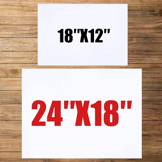 10 Large Blank Yard Signs with Stakes 18 x 24",Corrugated Plastic Lawn Sign kit for Estate Garage Sale,Party,Birthday,Wedding,Campaign,Parking,Make your own Outdoor Sign