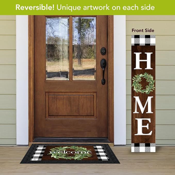Briarwood Lane Everyday Double Sided Reversible Pine Porch Leaner 47x9.5 Farmhouse Home