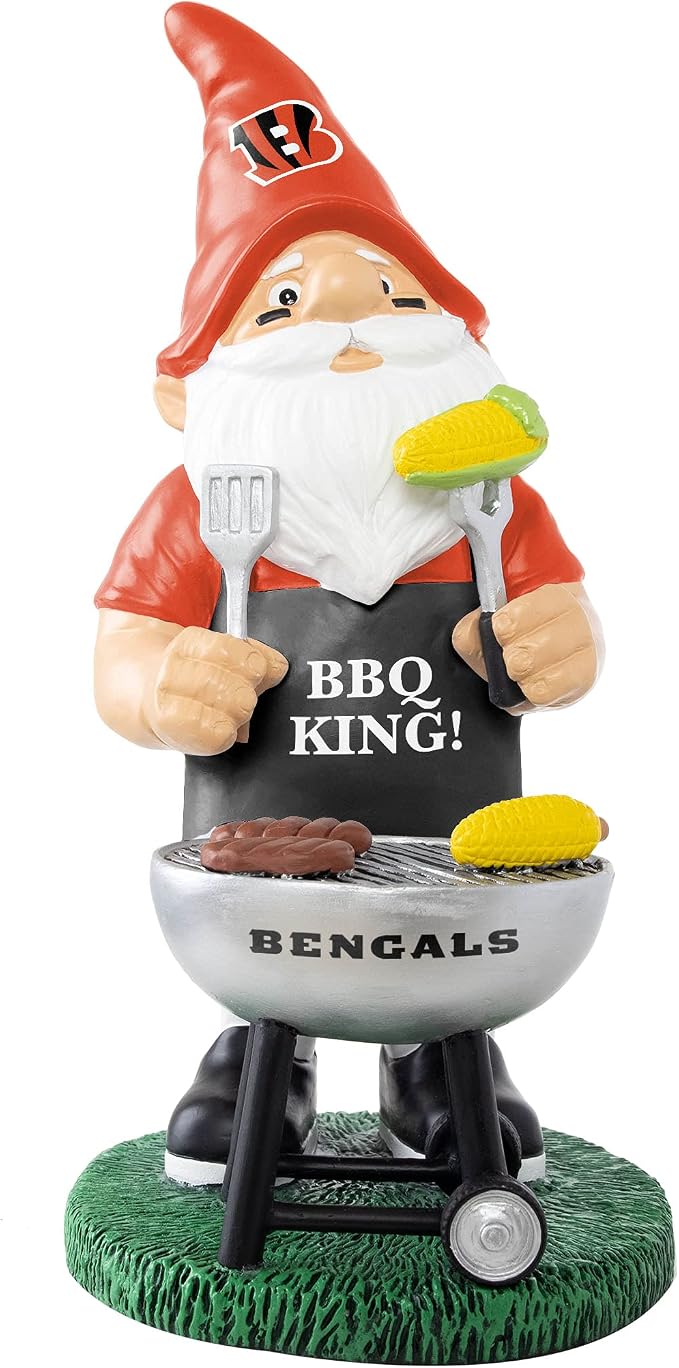 FOCO NFL Unisex-Adult NFL Team Logo Grill Garden Statue Outdoor Gnome 10"