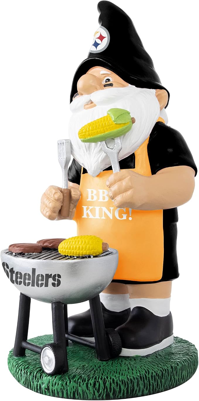 FOCO NFL Unisex-Adult NFL Team Logo Grill Garden Statue Outdoor Gnome 10"