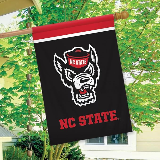 Briarwood Lane NC State University NCAA House Flag