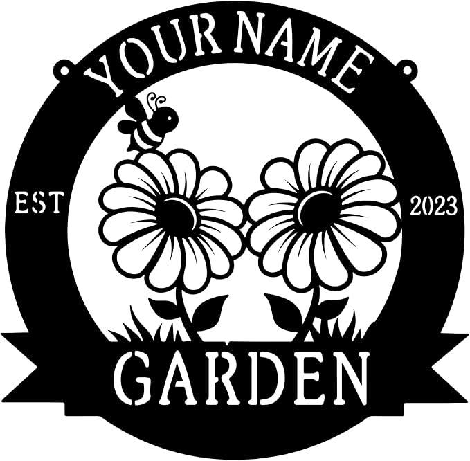 Personalized Welcome Signs for Mom's or Grandma's Garden, Outdoor Veggie Garden Decorative Sign, Gift for Gardener