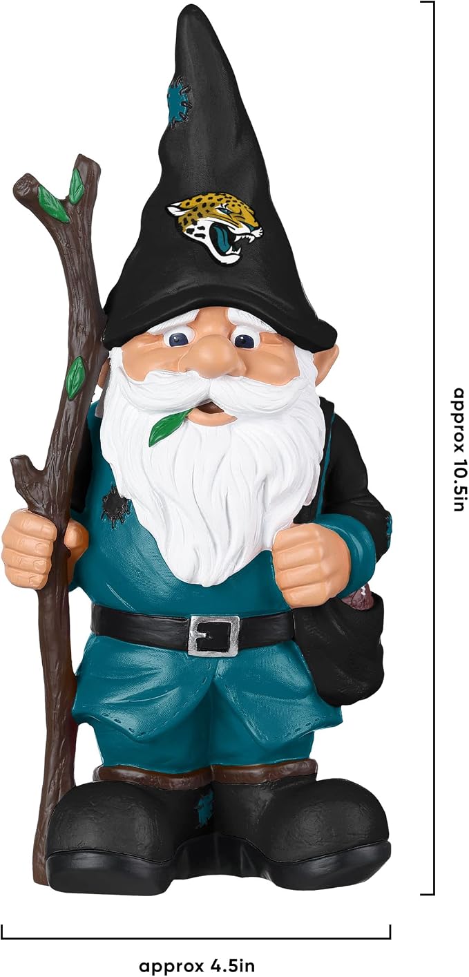 FOCO NFL Team Logo Holding Stick Garden Statue Outdoor Gnome