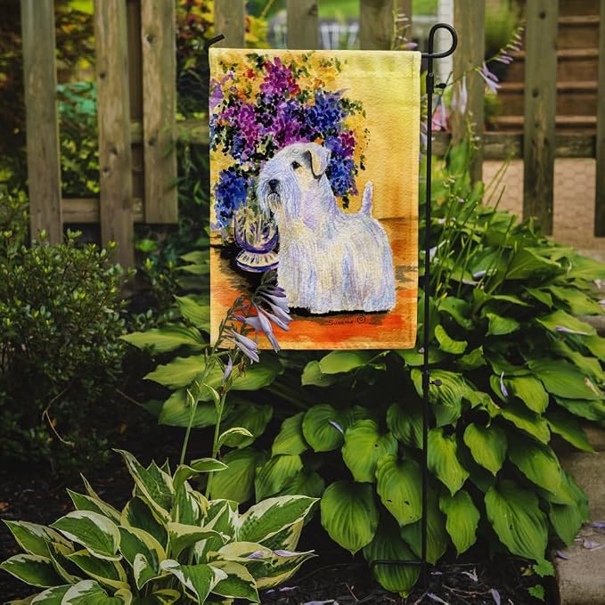 Caroline's Treasures SS8307GF Sealyham Terrier Garden Flag Mailbox Flag Decorative Yard Flag Banner Outside Patio Artwork Yard Flower Beds, Garden Size, Multicolor