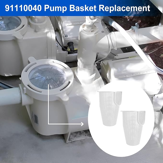 070387 Pool Pump Strainer Basket Replacement B-199 Filter Basket Compatible with P entair W hisperflo & I ntelliflo Pumps Replaces 91110040, 310-3210, Heavy Duty, 2 Pack